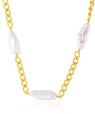 Golden concord pearl necklace 4