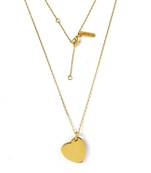 Gold sealed in love necklace
