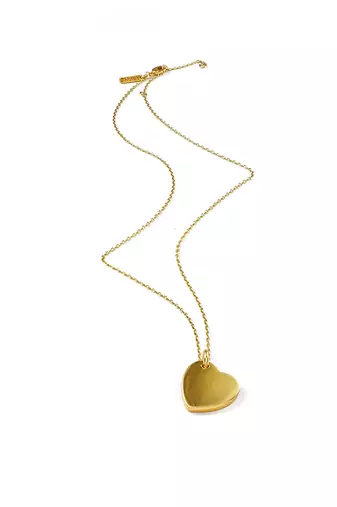 Gold sealed in love necklace