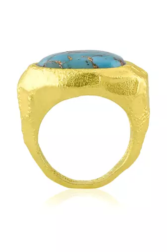 Turquoise tide ring for women