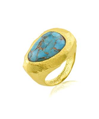 Turquoise tide ring for women 4