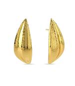 Gold finished palm earrings