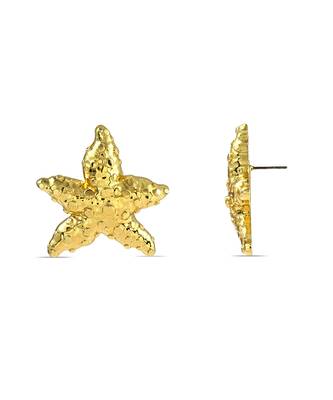 Gold seaside starfish studs 2