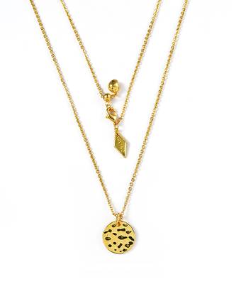 Gold finished finished engravable necklace 1