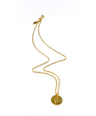 Gold finished finished engravable necklace 2
