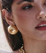 Gold finished globe studs