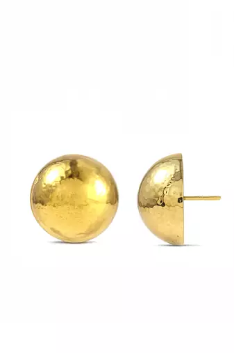 Gold finished globe studs