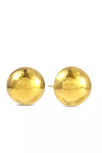 Gold finished globe studs