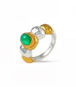 Green onyx horizon ring