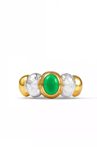 Green onyx horizon ring