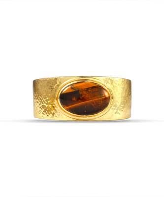 Gold tiger’s eye power cuff 2