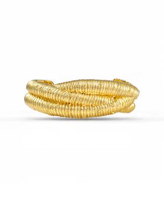 Gold braided horizon cuff  2