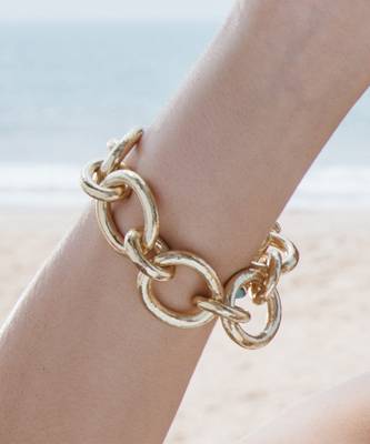 Gold heirloom studded bracelet 1