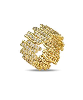 Gold finished net ring 1