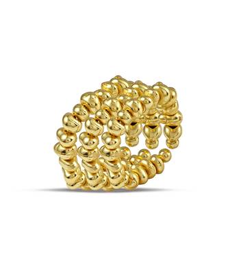 Gold finished ripple band 3