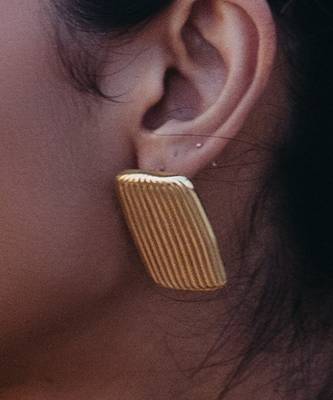 Gold finished studs for women 2