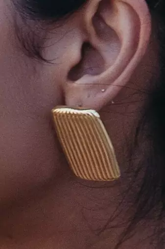 Gold finished studs for women