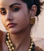 Gold finished studs for women