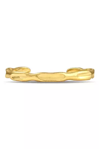 Gold sun-kissed open bangle