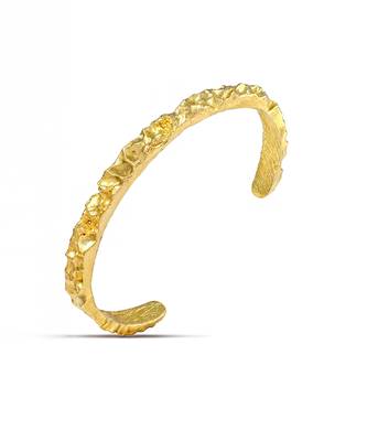 Gold finished sand bangle for women 1