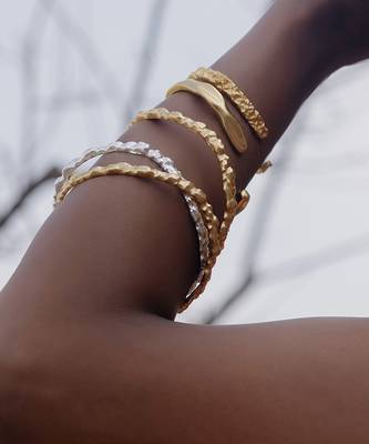 Gold finished sand bangle for women 2