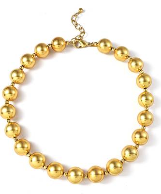 Gold finishhed necklace for women 3