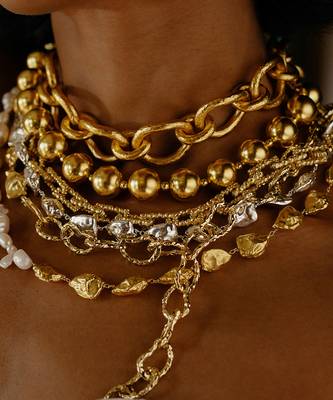 Gold finished heirloom necklace 2