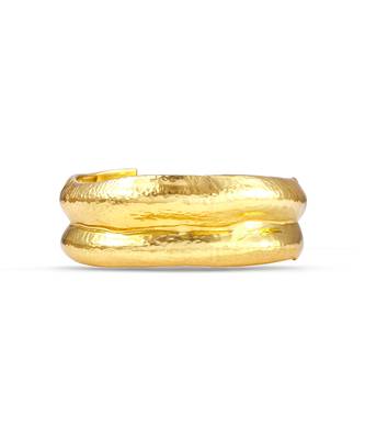 Gold finished dusk cuff for women 2