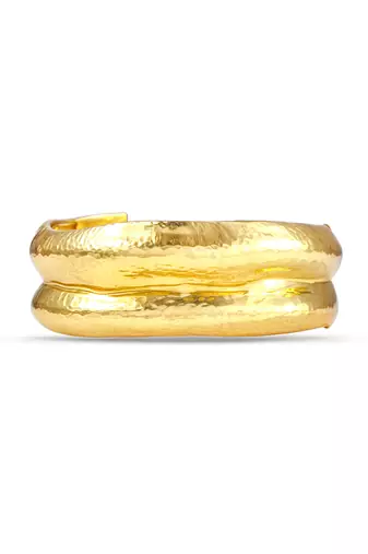Gold finished dusk cuff for women
