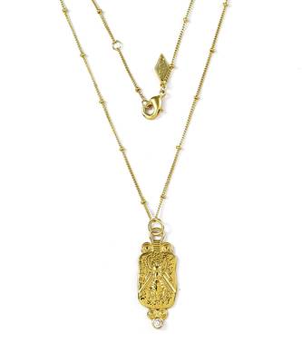 Gold finished nectar necklace 1