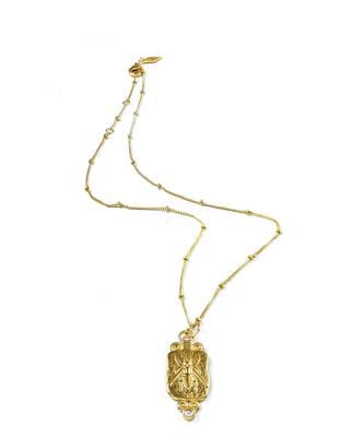 Gold finished nectar necklace 2