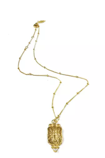 Gold finished nectar necklace