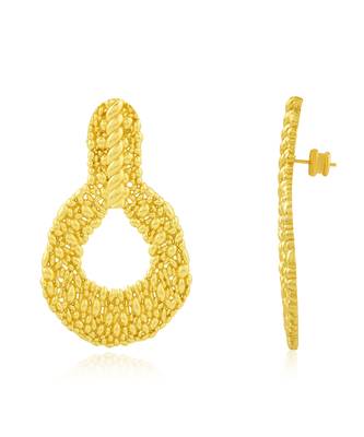 Gold finished ethereal sound earrings 1