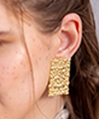 Gold finished tranquil stream earrings 2