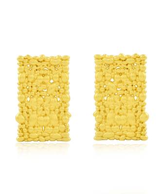 Gold finished tranquil stream earrings 4