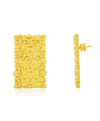 Gold finished tranquil stream earrings 5