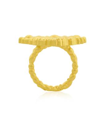 Gold finished eternal delta ring 3