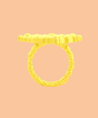 Gold finished eternal delta ring 5