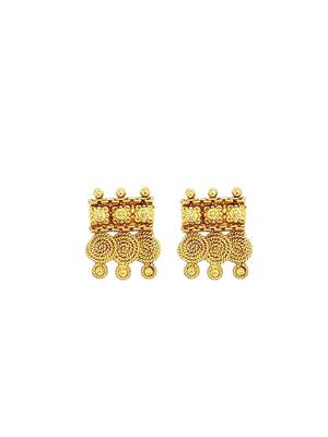 Gold plated south indian necklace set 4