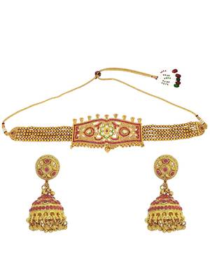 Gold plated tevta necklace set 2