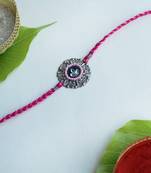 Eternal blessings vivid vintage rakhi with roli chawal