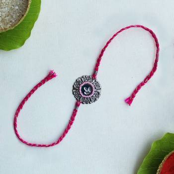 Eternal blessings vivid vintage rakhi with roli chawal 2