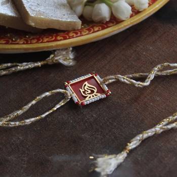 Fearless beaded rakhi with roli chawal 1