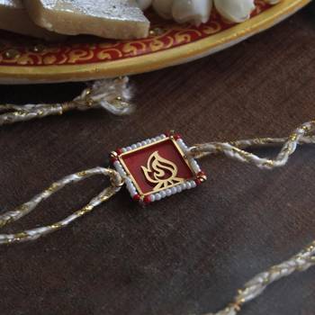 Fearless beaded rakhi with roli chawal 2