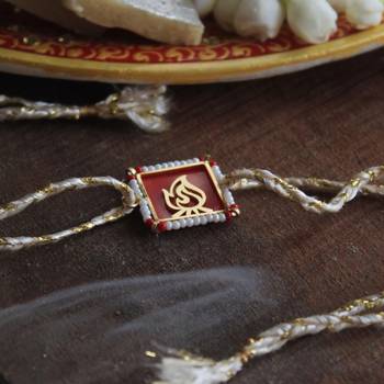 Fearless beaded rakhi with roli chawal 3