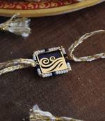 Lively beaded rakhi with roli chawal