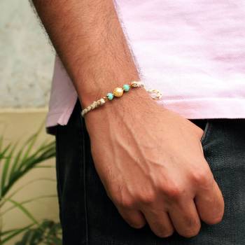 Joyful beads rakhi with roli chawal 2