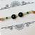 Green pearl rakhi with roli chawal