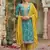 Sea green embroidery & sequence work chinon salwar kameez