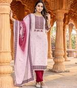 Women Kurta Heavy Rayon Hand work Kurta With Trousers & With Dupatta